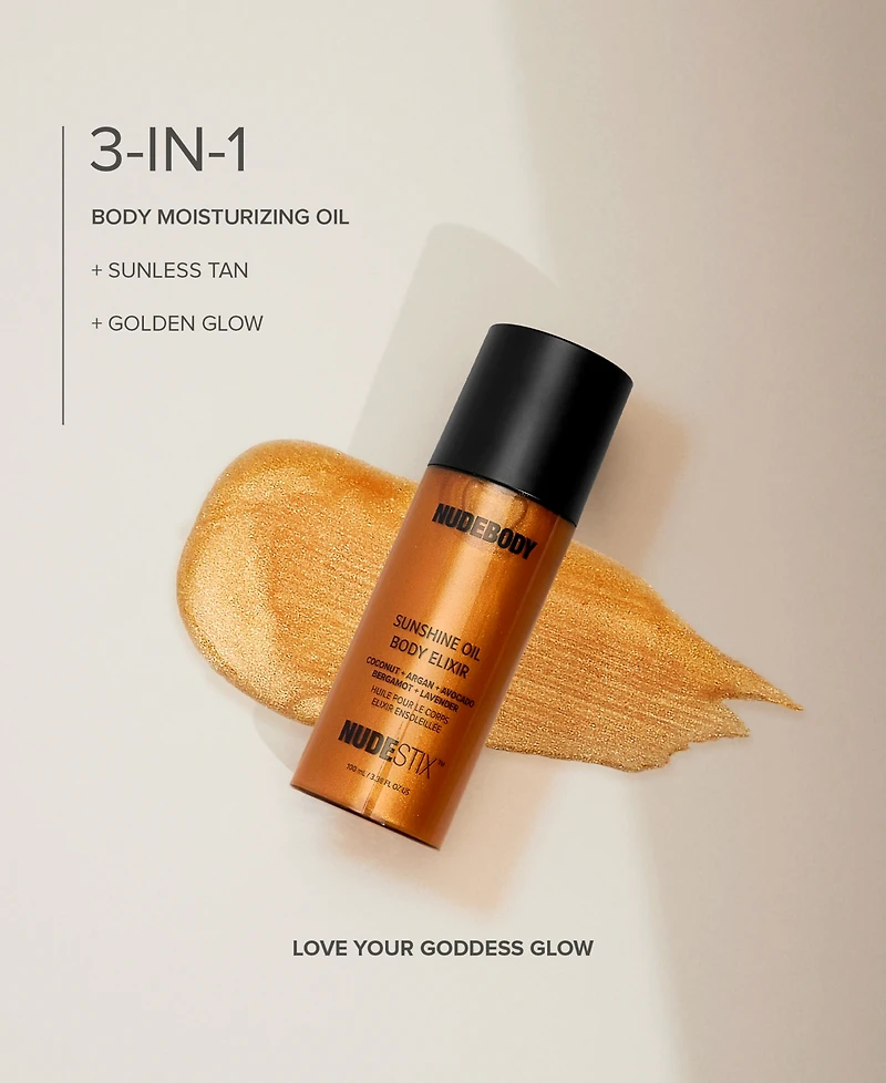 Nudestix Nudebody Sunshine Oil Body Elixir, 3.38 oz.