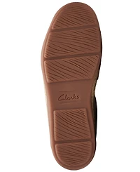 Clarks Women's Elaina Rae Textured Jute-Trim Flats