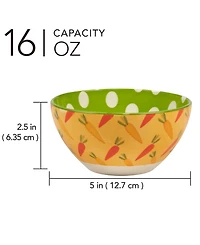 Certified International Easter Patterned Bowls, Set of 6
