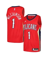 Men's Jordan Zion Williamson Red New Orleans Pelicans Swingman Player Jersey