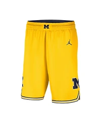 Men's Nike Maize Michigan Wolverines Limited Performance Basketball Shorts