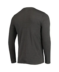 Men's Concepts Sport Navy, Heathered Charcoal Distressed Byu Cougars Meter Long Sleeve T-shirt and Pants Sleep Set