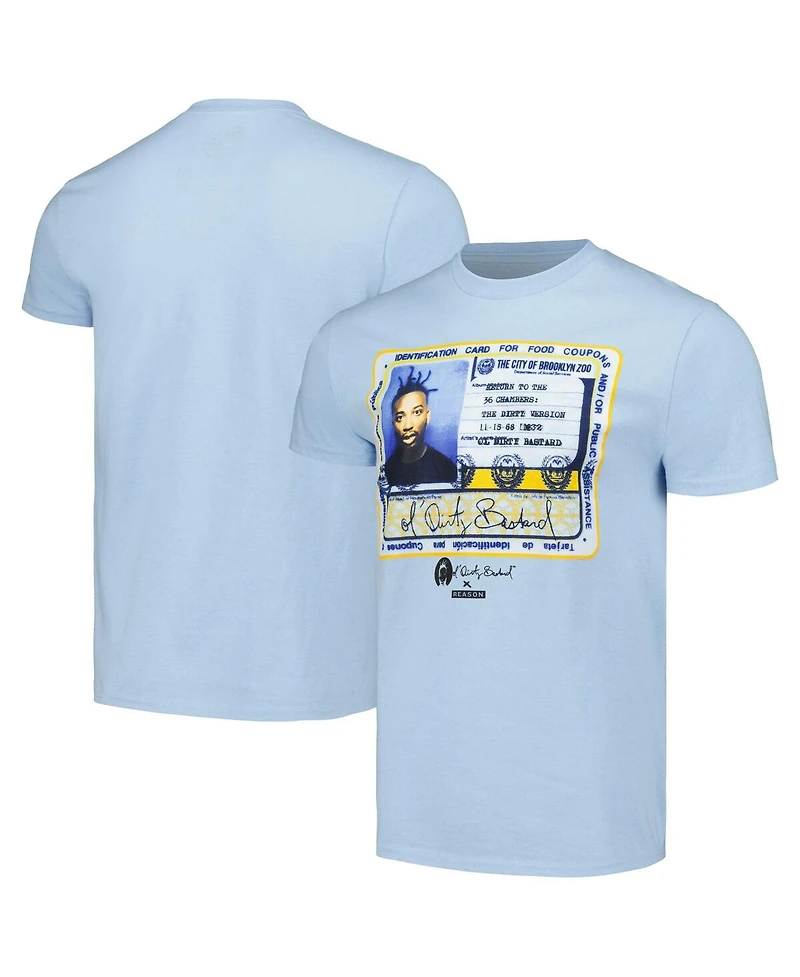 Men's and Women's Light Blue Odb License T-shirt