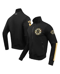 Men's Pro Standard Black Boston Bruins Classic Chenille Full-Zip Track Jacket