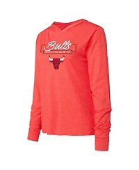 Women's Concepts Sport Red Chicago Bulls Meter Pullover Hoodie and Pants Set