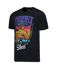 Men's and Women's The Wild Collective Black Distressed Phoenix Suns Tour Band T-shirt