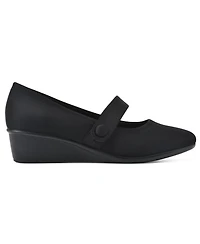 Cliffs by White Mountain Women's Brightly Mary-Jane Style Wedge