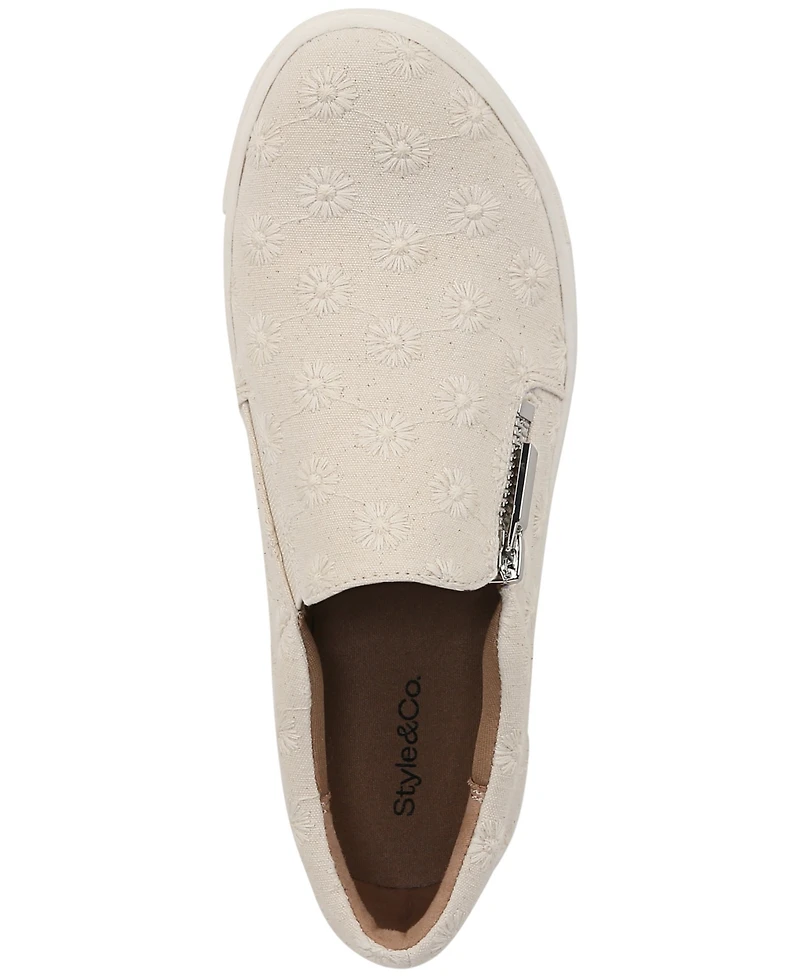 Style & Co Women's Moira Zip Sneakers, Created for Macy's