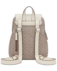 Calvin Klein Garnet Signature Triple Compartment Backpack