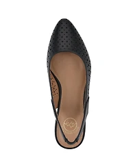 White Mountain Women's Boronic Block Heel Slingbacks