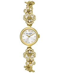 kate spade new york Women's Monroe Three Hand Gold-Tone Stainless Steel Watch 20mm