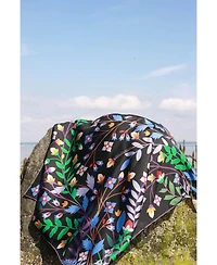 Jessie Zhao New York Double Sided Silk Scarf Of Night Garden