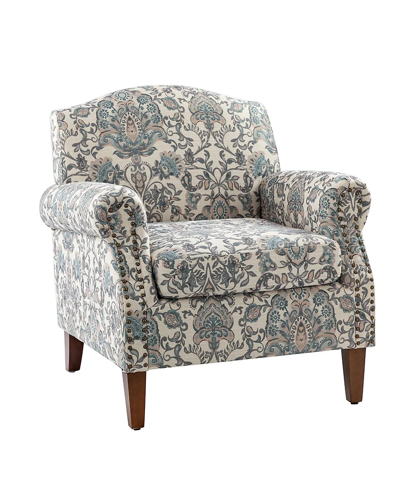 Gianluca Traditional Armchair with Nailhead Trims