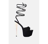 Women's Passion Fruit Dramatic Platform Lace-Up Heel Sandals