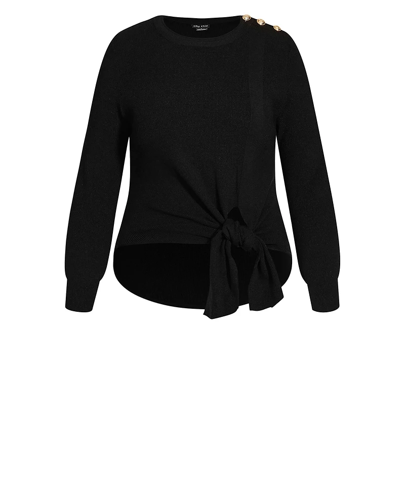 City Chic Plus Royal Sweater