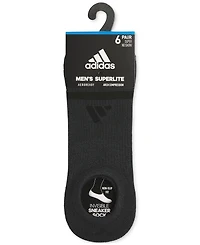 adidas Men's Superlite 3.0 No-Show No-Slip Socks - 6 pk.