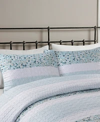 Madison Park Caralie Seersucker 4 Piece Quilt Set, Full/Queen