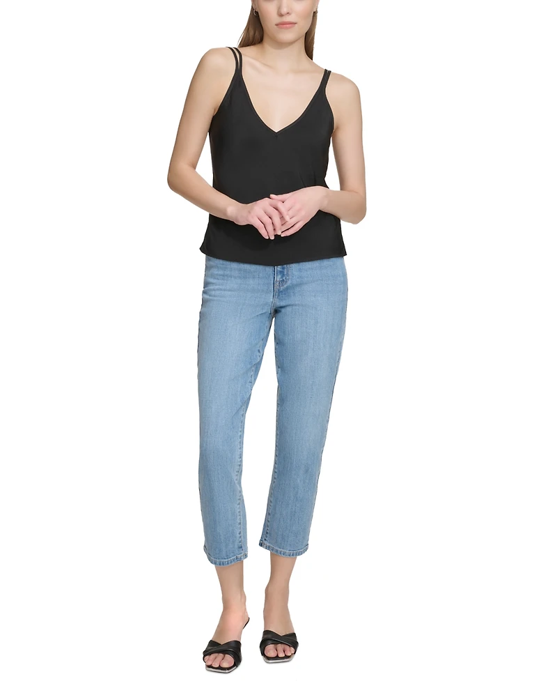 Dkny Jeans Women's Pullover Strappy V-Neck Camisole - Blk