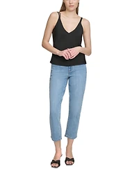 Dkny Jeans Women's Pullover Strappy V-Neck Camisole - Blk