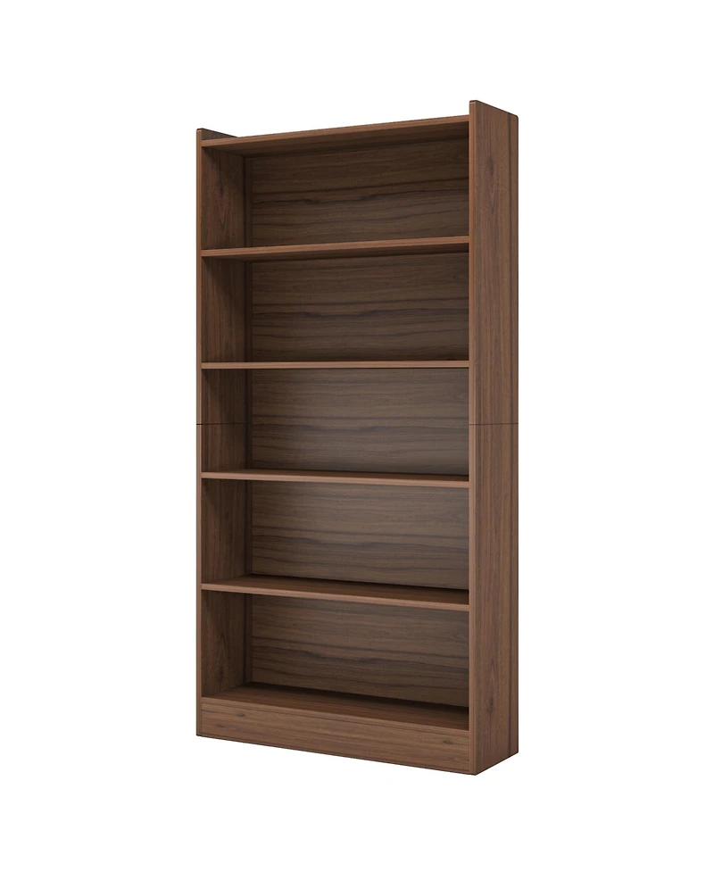 Tribe signs 72-inch Tall Bookcase, Modern 6-Tier White Library Bookshelf with Storage Shelves for Bedroom Living Room