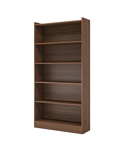 Tribe signs 72-inch Tall Bookcase, Modern 6-Tier White Library Bookshelf with Storage Shelves for Bedroom Living Room