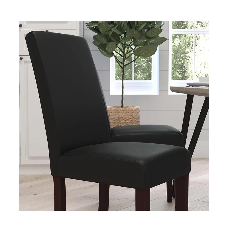 Vallia Series Panel Back Parson'S Chair For Kitchen, Dining Room And More