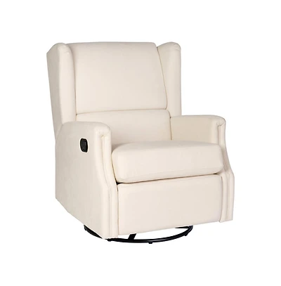 Abby 3-In-1 Wingback Manual Recliner Rocker Swivel Glider Chair