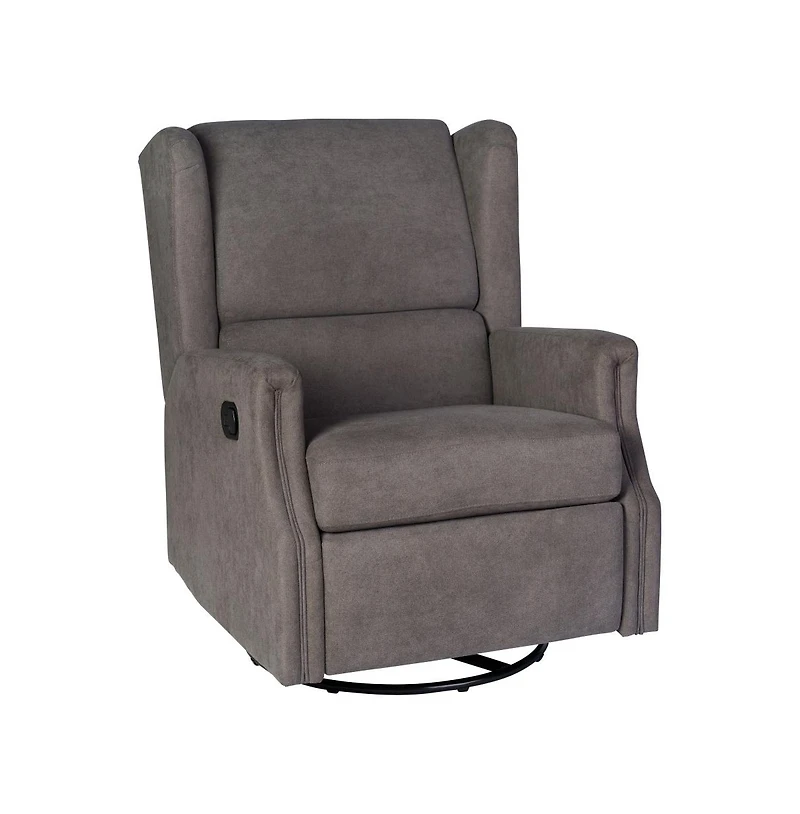 Abby 3-In-1 Wingback Manual Recliner Rocker Swivel Glider Chair