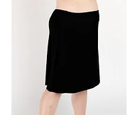 Calypsa Women's Plus Knee Length Swim Skort