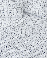Premium Comforts Coastal Printed Microfiber 3-Pc. Sheet Set, Twin