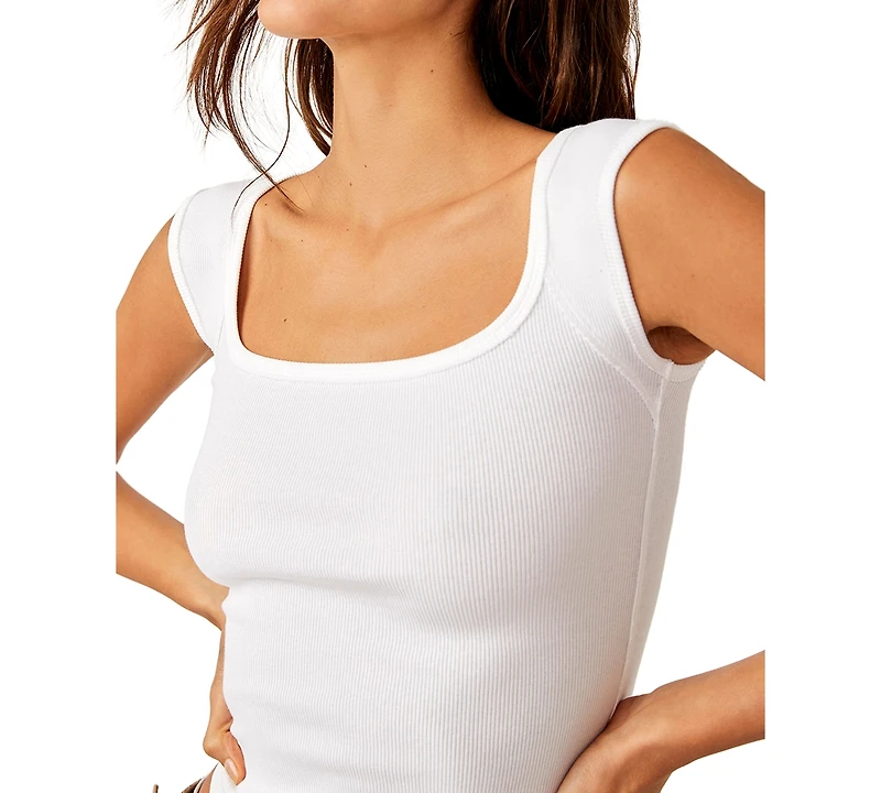 Free People Women's Hummingbird Square-Neck Tank Top