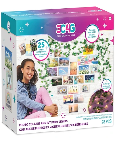 Three Cheers for Girls Photo Collage Ivy Fairy Lights