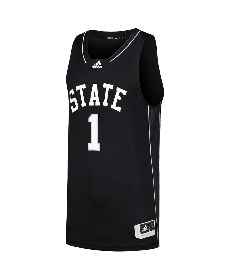 Adidas Men's Number 1 Mississippi State Bulldogs Team Swingman Basketball Jersey