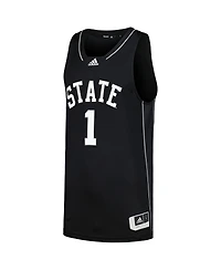 Adidas Men's Number 1 Mississippi State Bulldogs Team Swingman Basketball Jersey