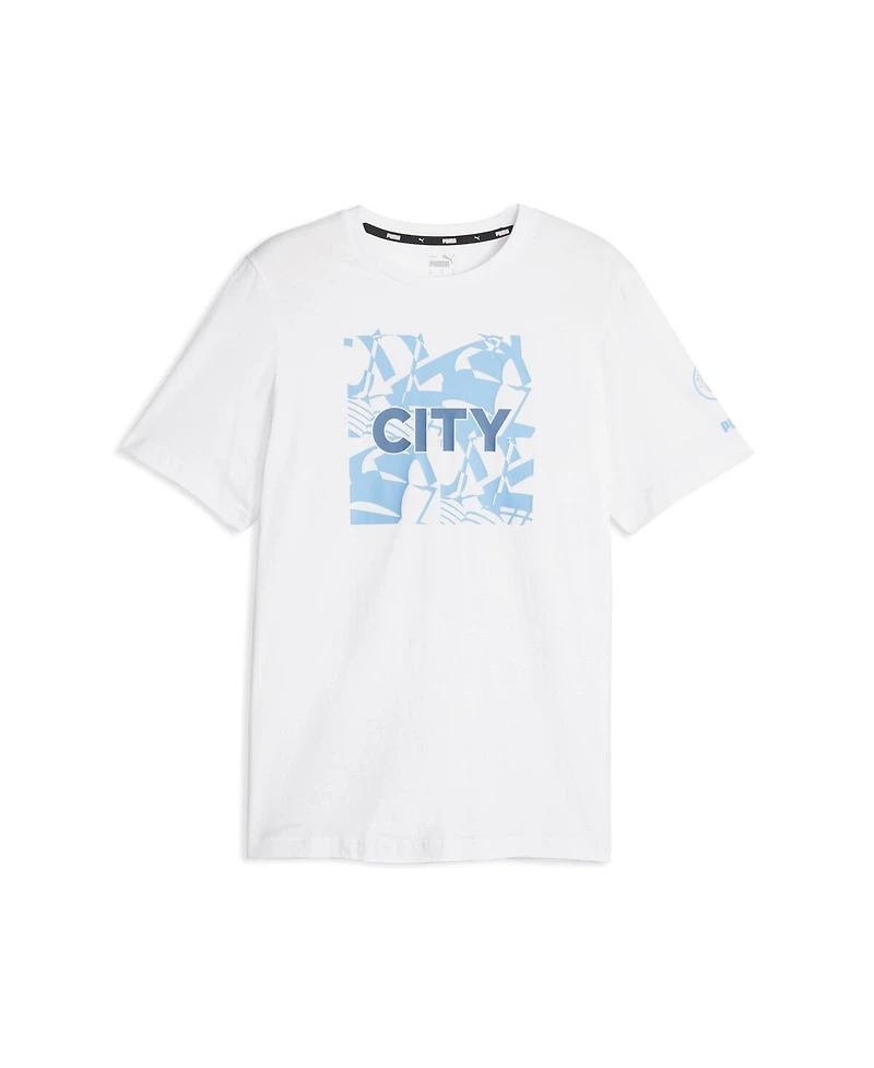 Men's Puma White Manchester City FtblCore Graphic T-shirt
