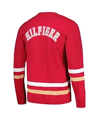 Men's Tommy Hilfiger Red, Gold San Francisco 49ers Nolan Long Sleeve T-shirt