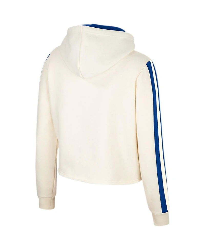 Women's Colosseum Cream Kentucky Wildcats Perfect Date Cropped Pullover Hoodie