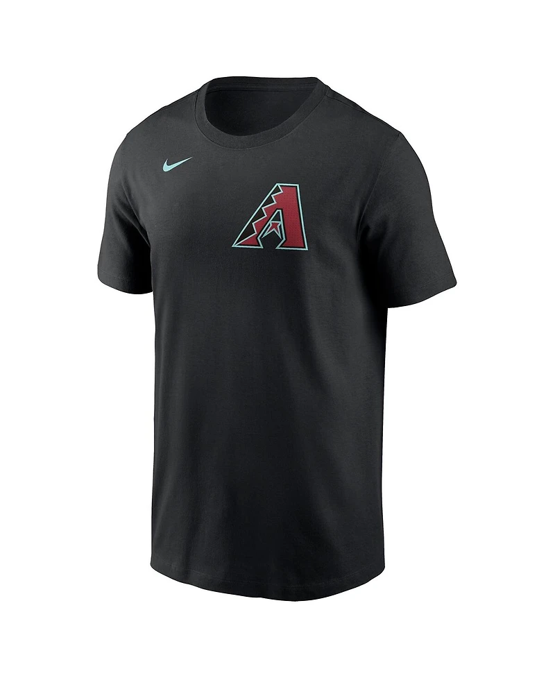 Men's Nike Alek Thomas Black Arizona Diamondbacks 2024 Fuse Name and Number T-shirt
