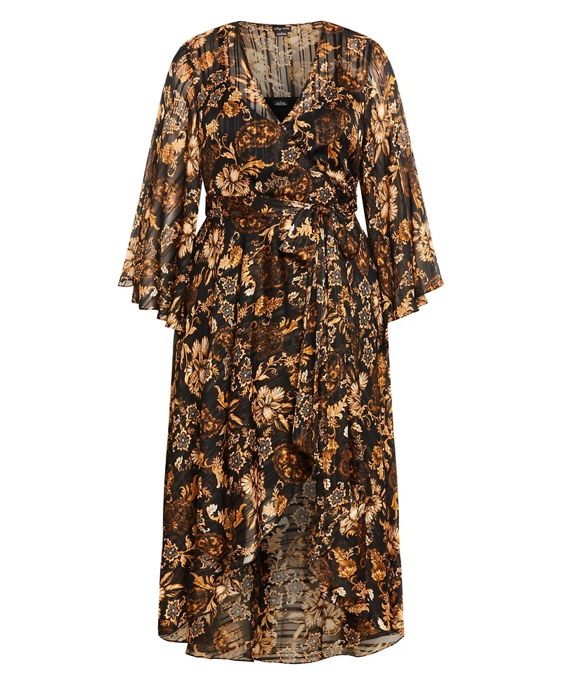 City Chic Plus Size Freya Print Dress