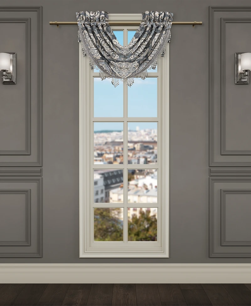 J Queen New York Amici Window Waterfall Valance, 33" x 43"