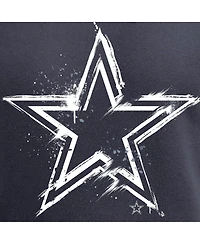 Men's Fanatics Navy Dallas Cowboys Splatter Logo Pullover Hoodie