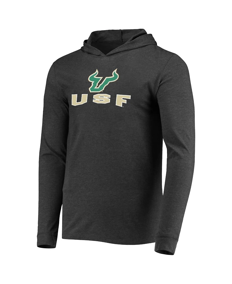 Men's Concepts Sport Green, Heather Charcoal South Florida Bulls Meter Long Sleeve Hoodie T-shirt and Jogger Pajama Set