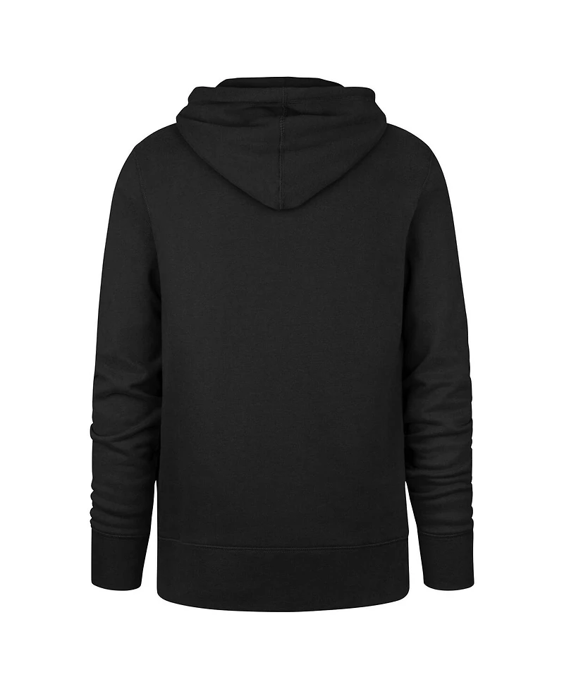 Men's '47 Brand Black Distressed San Francisco Giants Base Slide Headline Pullover Hoodie