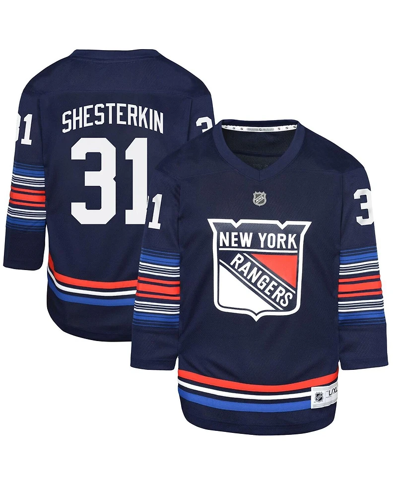 Big Boys Igor Shesterkin Navy New York Rangers Alternate Replica Player Jersey