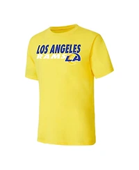 Men's Concepts Sport Royal, Gold Los Angeles Rams Meter T-shirt and Shorts Sleep Set