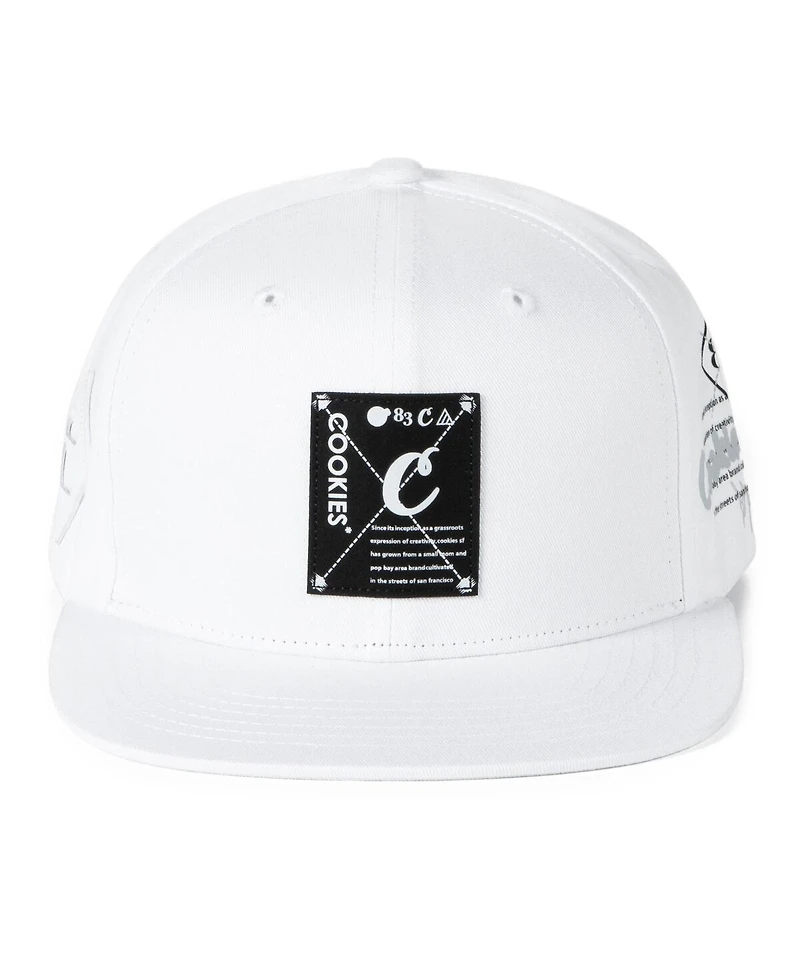 Men's Cookies Clothing White Key Largo Snapback Hat