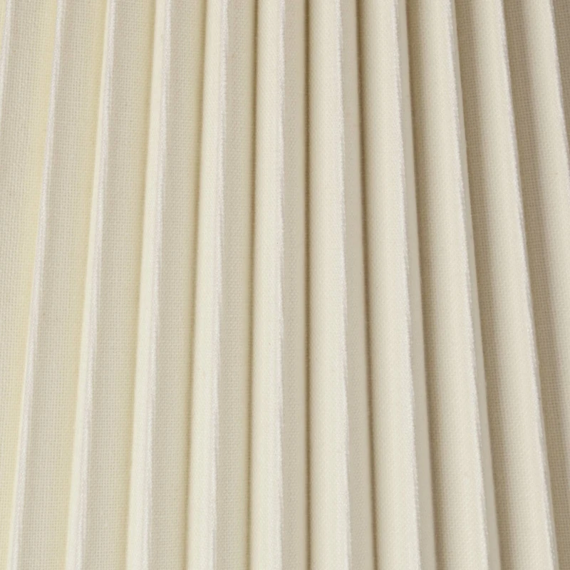 Springcrest Ivory Linen Knife Pleat Medium Lamp Shade 9" Top x 14.5" Bottom x 10" High (Spider) Replacement with Harp and Finial