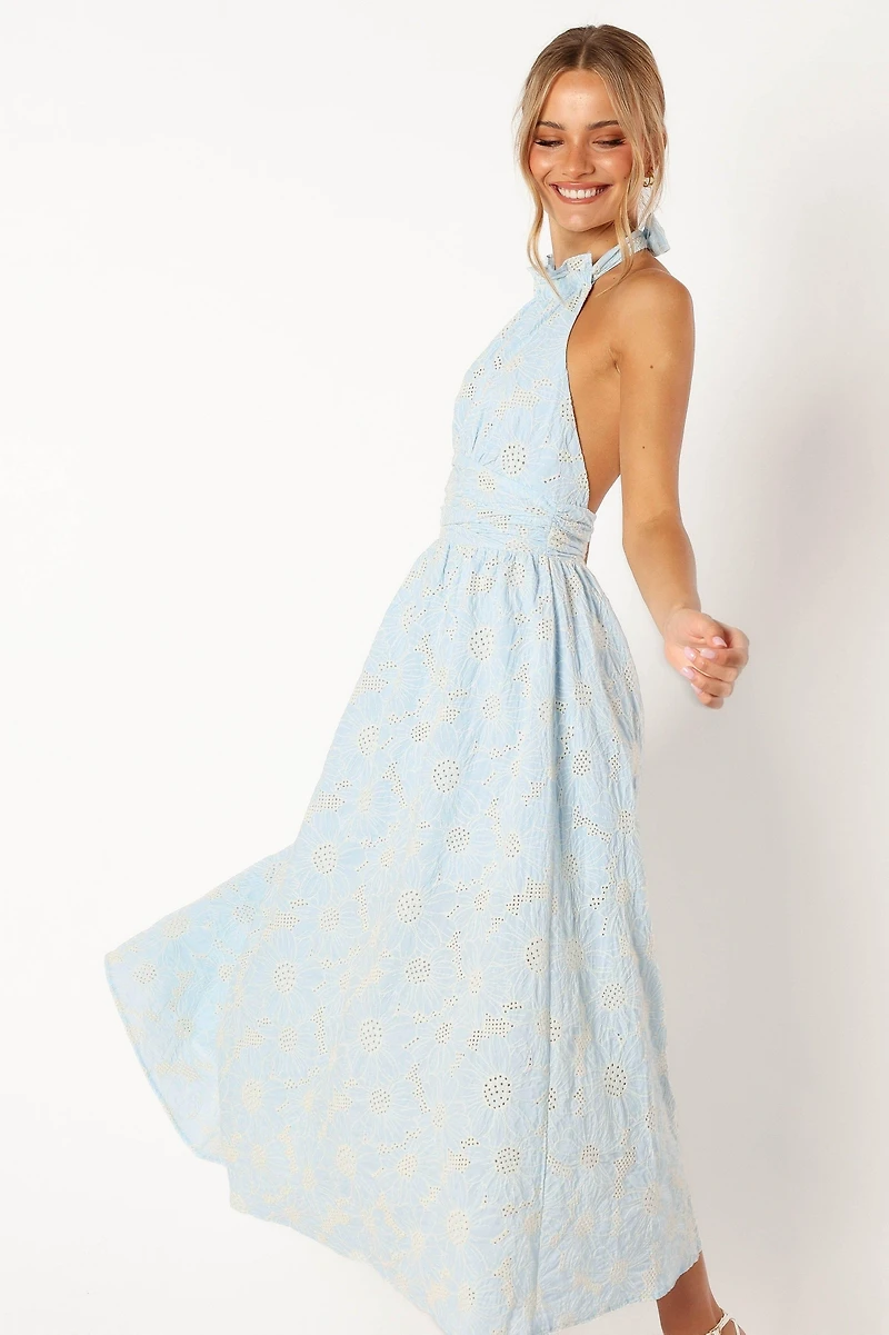 Taila Halterneck Maxi Women's Dress