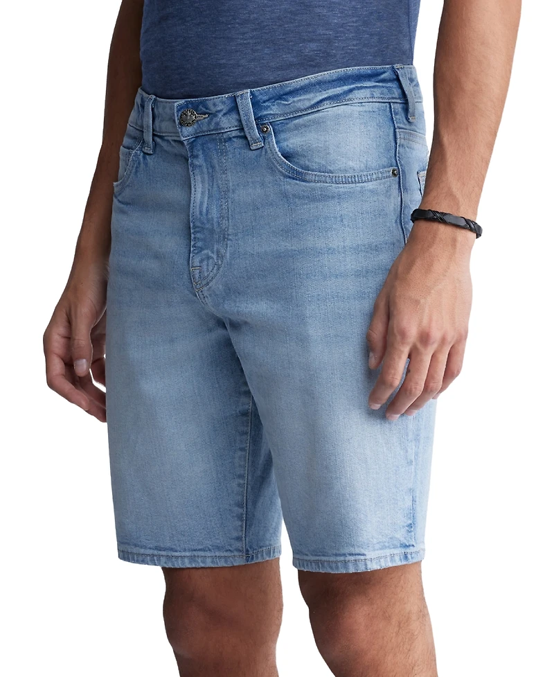 Men's Dean Relaxed-Straight Fit Stretch 10.5" Denim Shorts