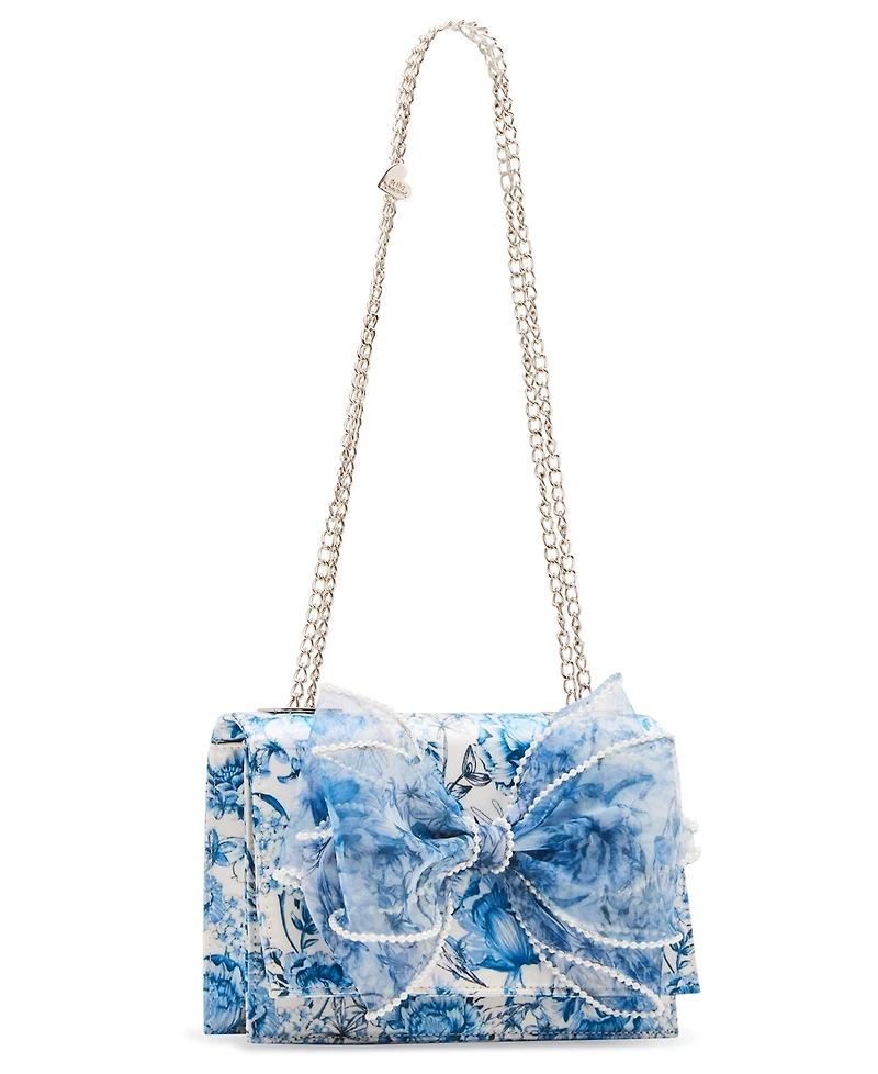 Betsey Johnson Imitation pearl Trimmed Bow Bag